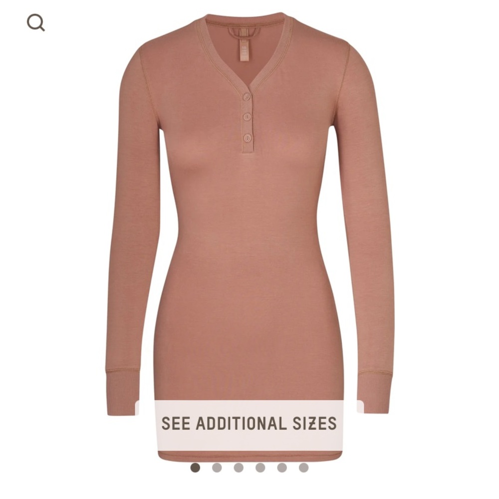 SKIMS Sleep Henley Dress